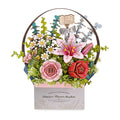 Puzzle 3D Panier de Fleurs en Bois Rowood