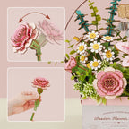 Puzzle 3D Panier de Fleurs en Bois Rowood