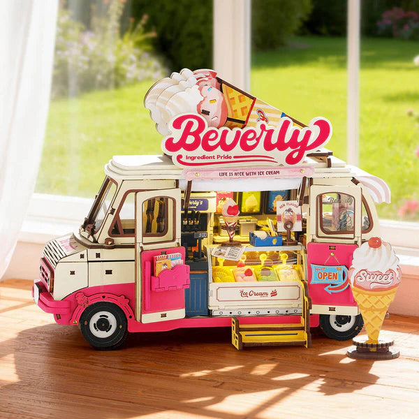 Puzzle en bois 3D Le Camion de Glaces de Beverly de Rolife
