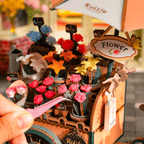 Puzzle en bois 3D Charrette florale Rolife