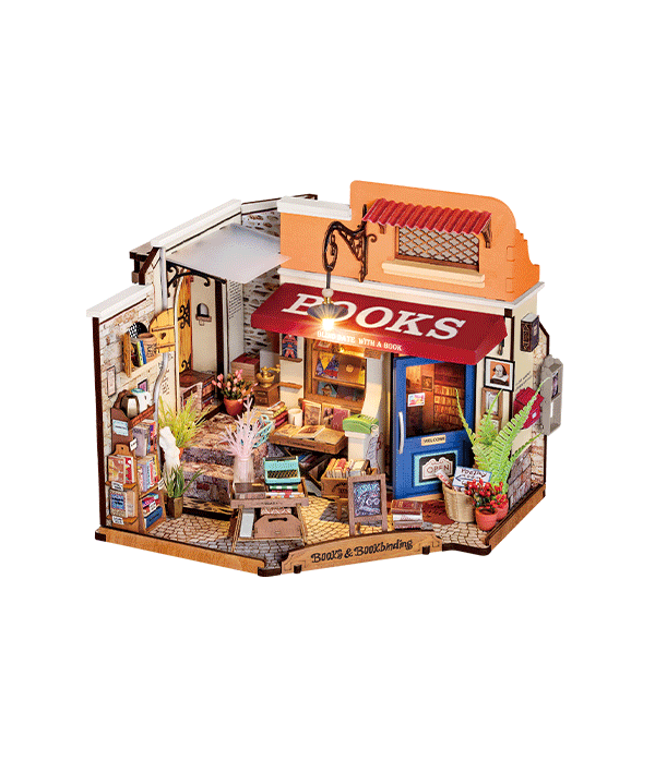 Rolife Coin Librairie Miniature DIY