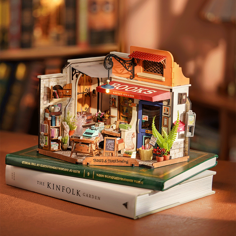 Rolife Coin Librairie Miniature DIY
