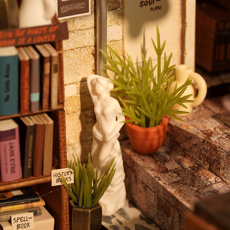 Rolife Coin Librairie Miniature DIY