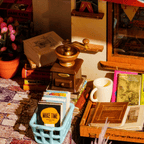 Rolife Coin Librairie Miniature DIY