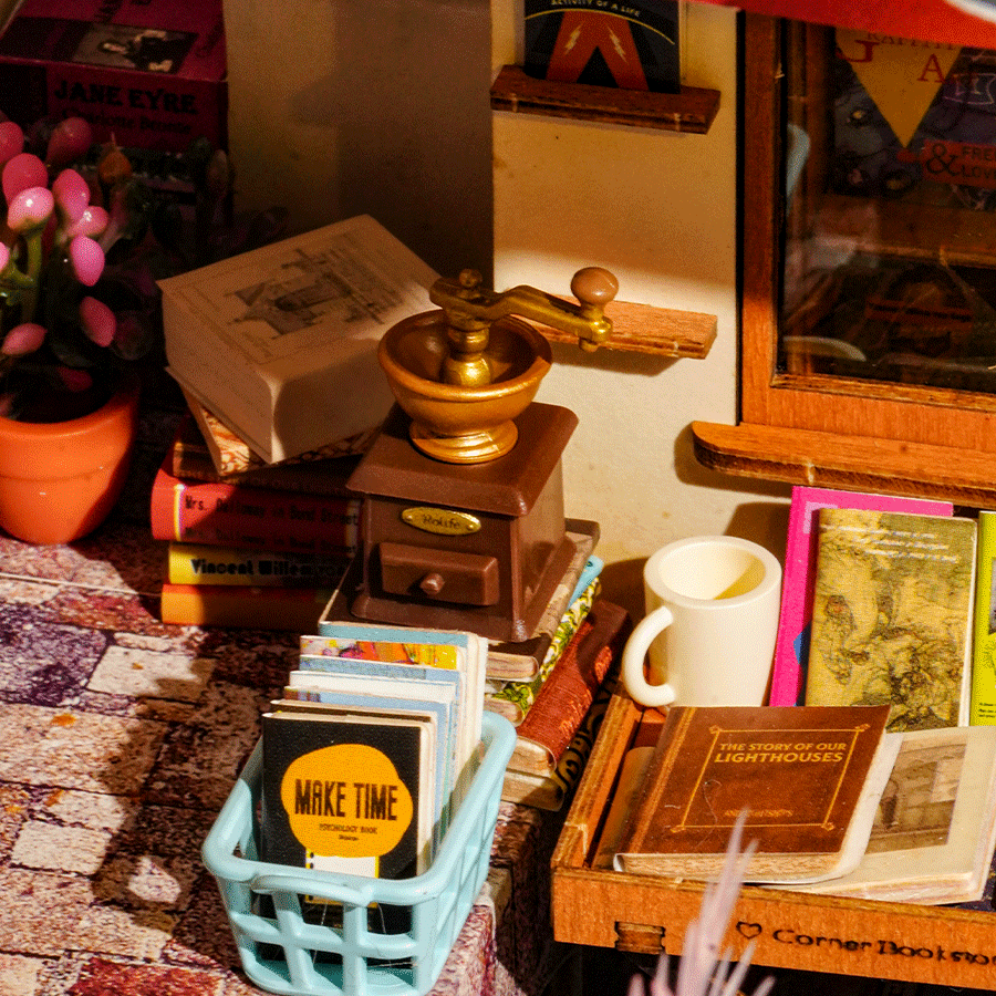Rolife Coin Librairie Miniature DIY