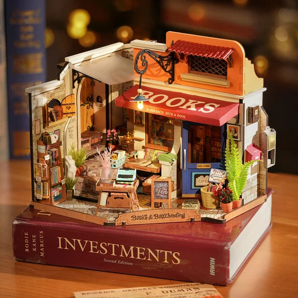 Rolife Coin Librairie Miniature DIY