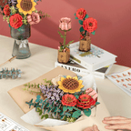 Rowood DIY Bouquet de Fleurs en Bois Puzzle 3D en Bois