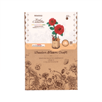 Rowood Puzzle 3D en Bois Fleur Camélia Rouge
