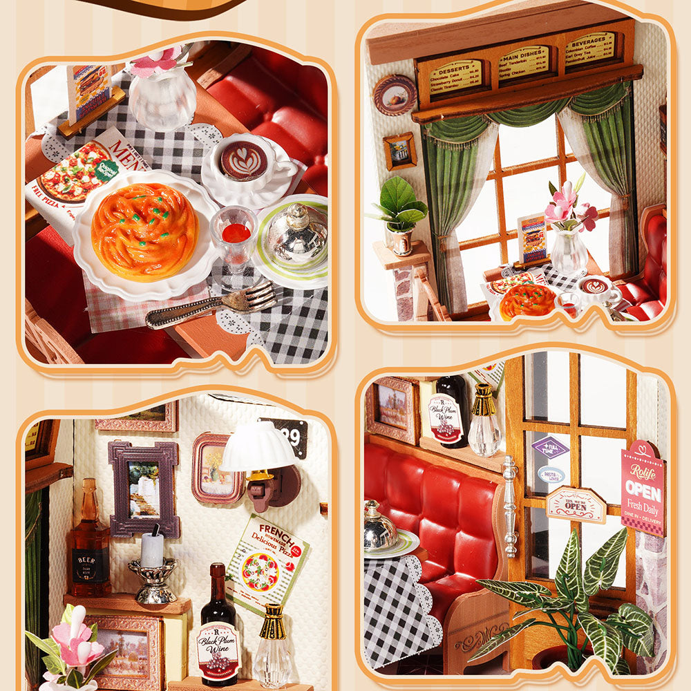 Maison Miniature DIY Bistro des Champs-Élysées Rolife