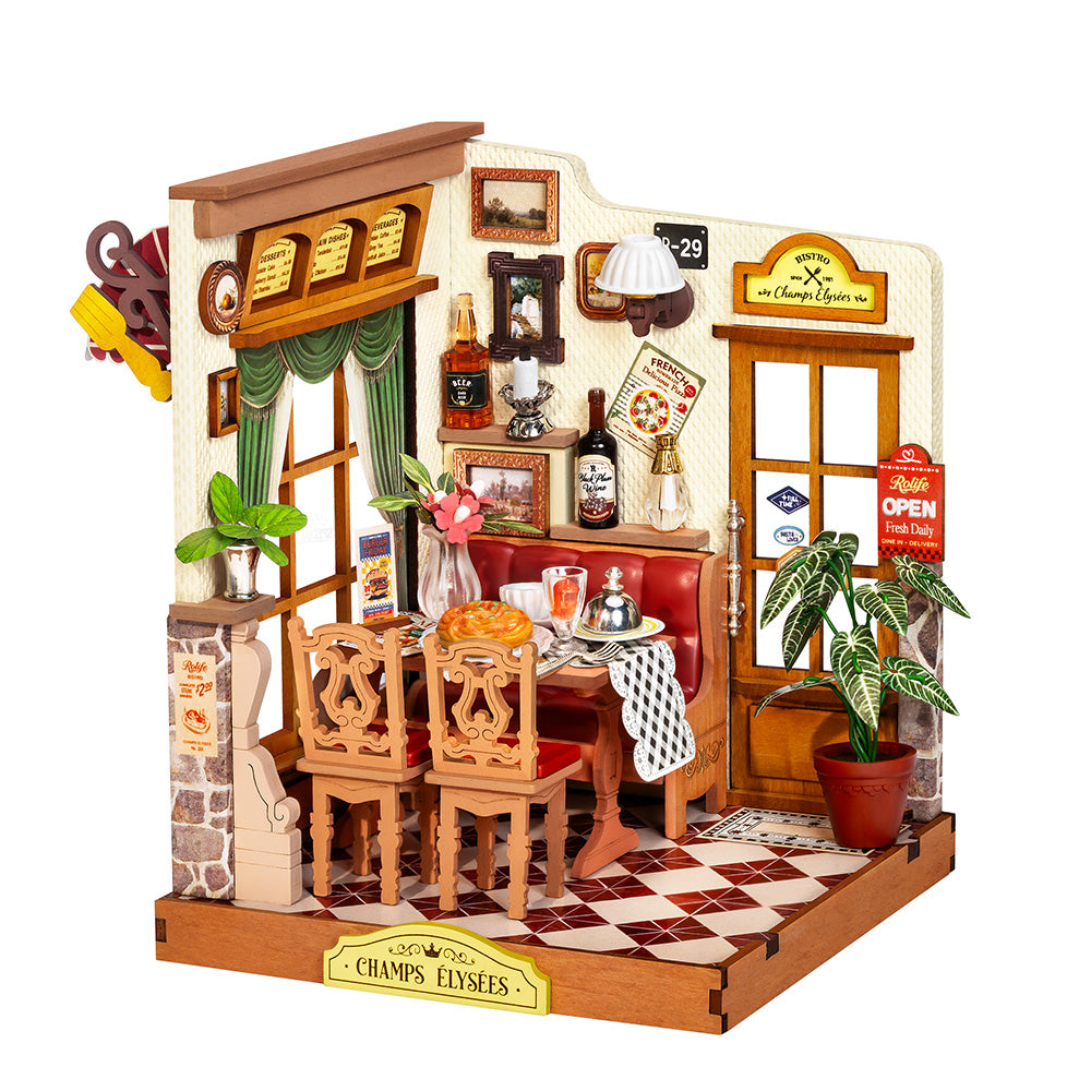 Maison Miniature DIY Bistro des Champs-Élysées Rolife
