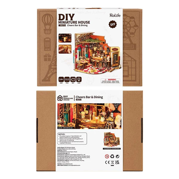 Mini-maison miniature DIY "Cheers Bar & Dining" de Rolife