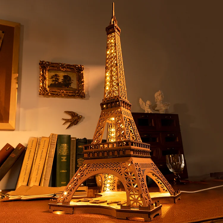 Rolife Tour Eiffel de Nuit Puzzle 3D en Bois