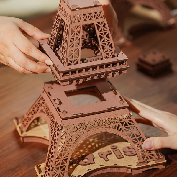 Rolife Tour Eiffel de Nuit Puzzle 3D en Bois