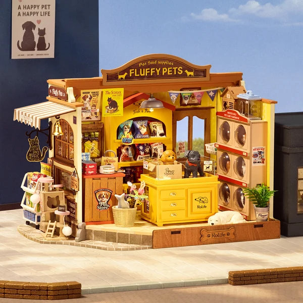Rolife Fluffy Friends Store – Maison miniature à construire soi-même