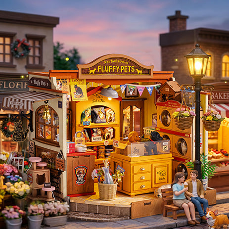 Rolife Fluffy Friends Store – Maison miniature à construire soi-même