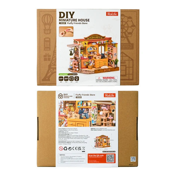 Rolife Fluffy Friends Store – Maison miniature à construire soi-même