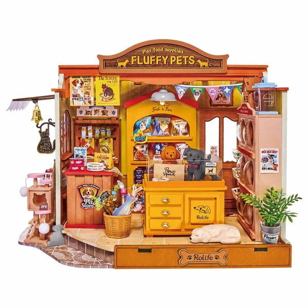 Rolife Fluffy Friends Store – Maison miniature à construire soi-même