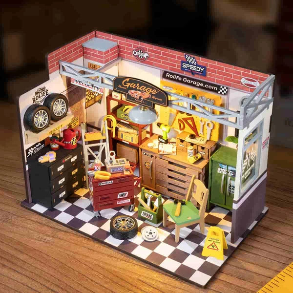 Rolife Garage Atelier Maison Miniature DIY