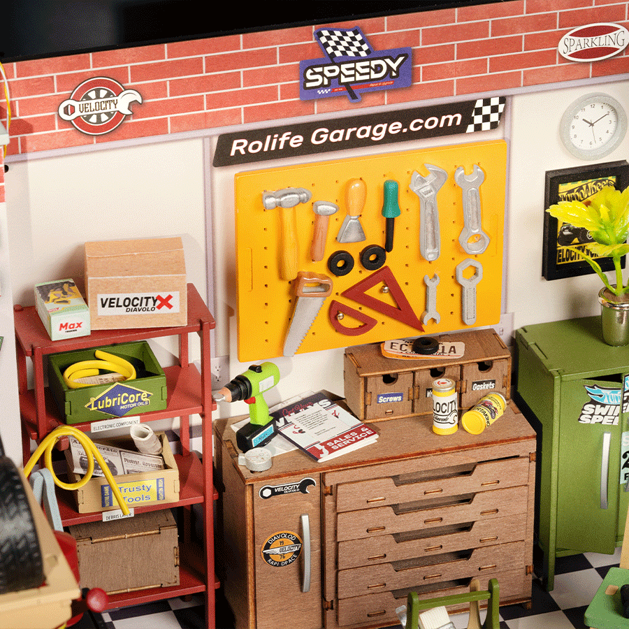 Rolife Garage Atelier Maison Miniature DIY