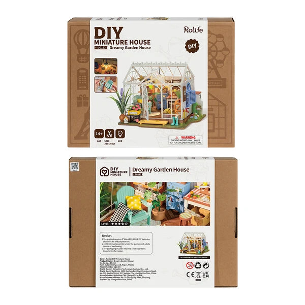 Rolife Dreamy Garden House – Kit de maison miniature à construire soi-même