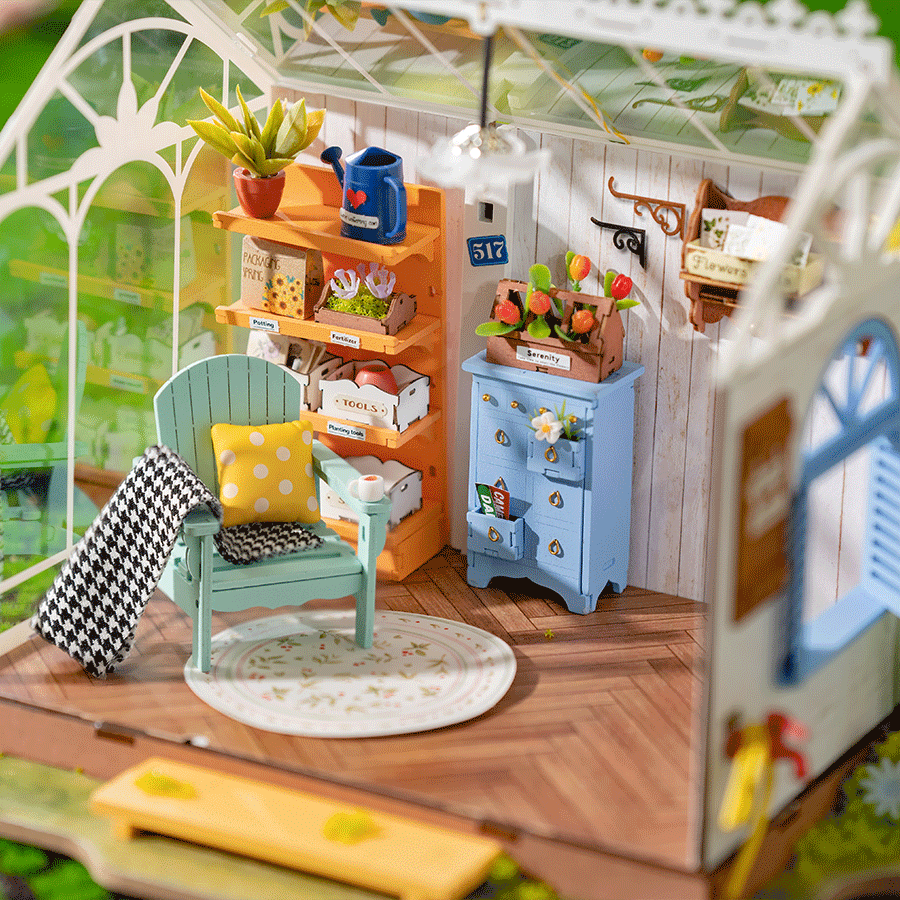 Rolife Dreamy Garden House – Kit de maison miniature à construire soi-même