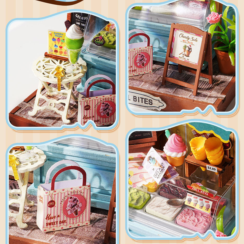 Miniature maison à monter Rolife - Le stand de glaces