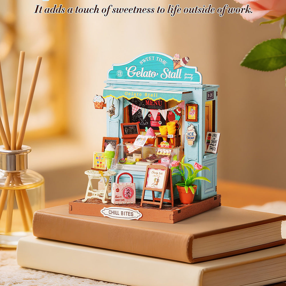 Miniature maison à monter Rolife - Le stand de glaces