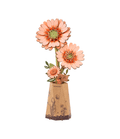 Rowood Puzzle 3D en bois Fleur de Gerber Orange