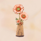Rowood Puzzle 3D en bois Fleur de Gerber Orange