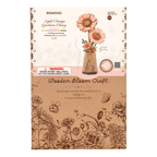 Rowood Puzzle 3D en bois Fleur de Gerber Orange