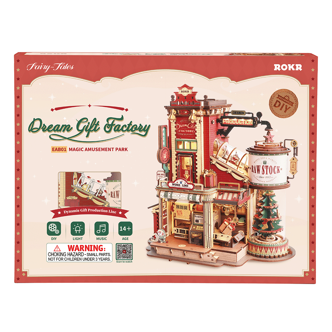 Boîte à Musique en Bois ROKR Dream Gift Factory