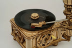 ROKR Gramophone Classique - Puzzle 3D en Bois (Version Électrique)