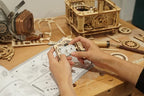 ROKR Gramophone Classique - Puzzle 3D en Bois (Version Électrique)