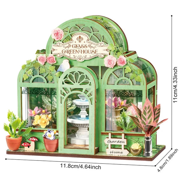Rolife Green Fountain Garden - Maison miniature DIY