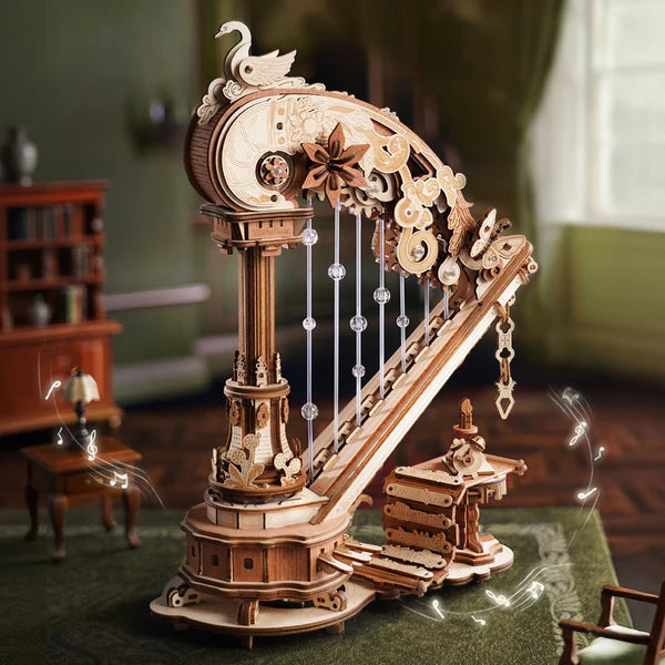 Boîte à musique ROKR Harpe magique Puzzle 3D en bois