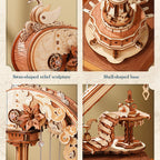 Boîte à musique ROKR Harpe magique Puzzle 3D en bois