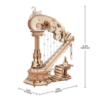 Boîte à musique ROKR Harpe magique Puzzle 3D en bois