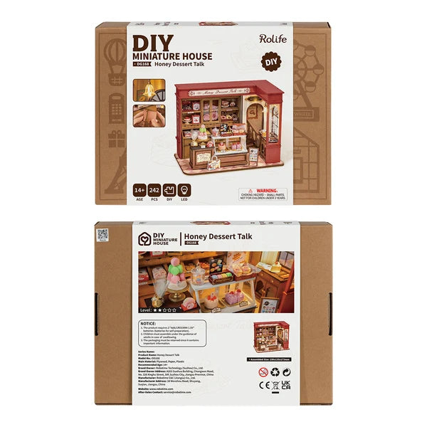 Rolife Honey Dessert Talk Maison Miniature à Construire Soi-même