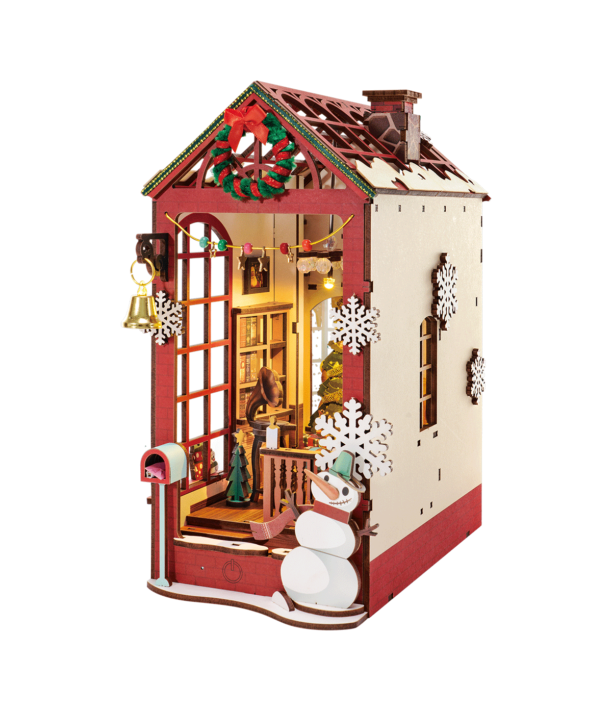Rolife Boîte à Livre Scène d'Intérieur de Noël