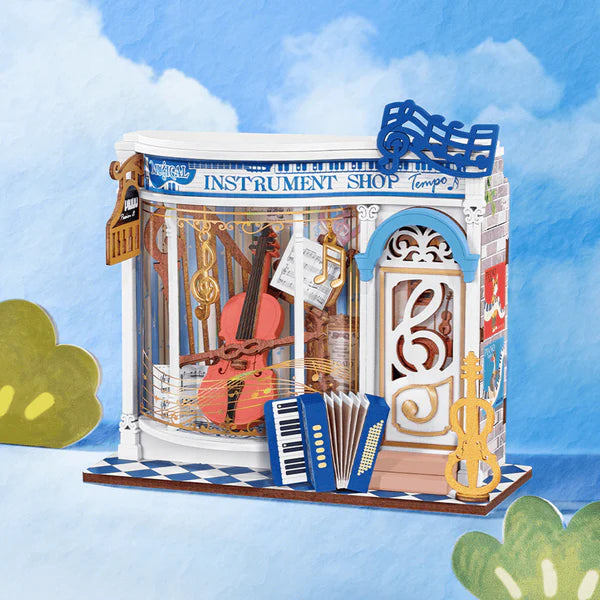 Rolife Melody Instrument Shop Miniature DIY