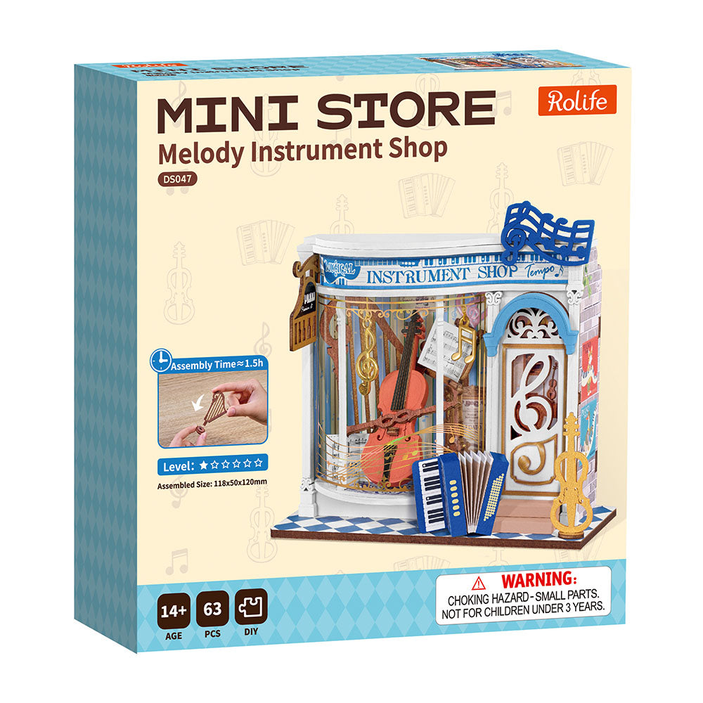 Rolife Melody Instrument Shop Miniature DIY