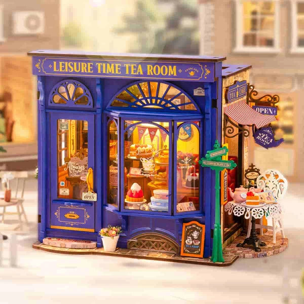 Rolife Salon de thé Temps Libre Maison Miniature à Construire Soi-Même