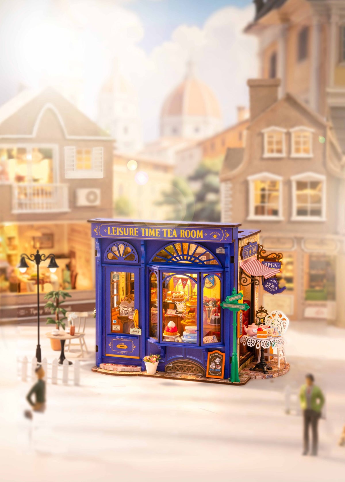 Rolife Salon de thé Temps Libre Maison Miniature à Construire Soi-Même