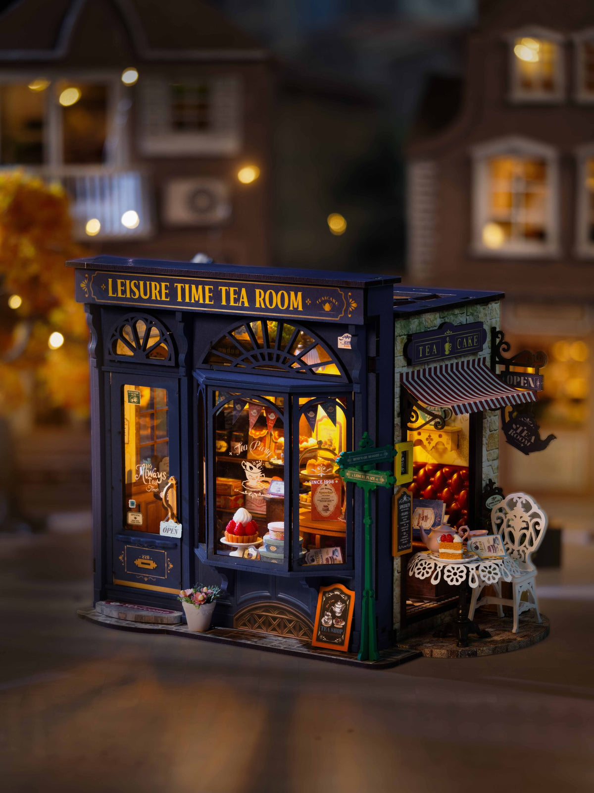 Rolife Salon de thé Temps Libre Maison Miniature à Construire Soi-Même