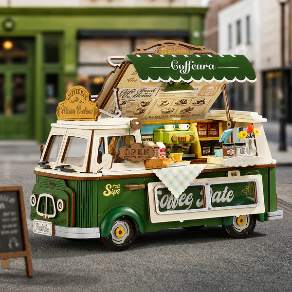 Puzzle en bois 3D Le Camion à Café de Leo Rolife