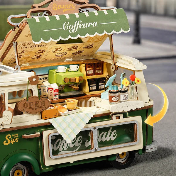 Puzzle en bois 3D Le Camion à Café de Leo Rolife