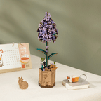Rowood Fleur en Bois Puzzle 3D en Bois Lilas