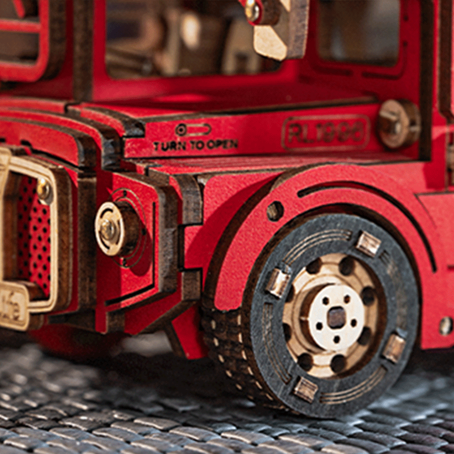 Puzzle en bois 3D bus touristique de Londres Rolife