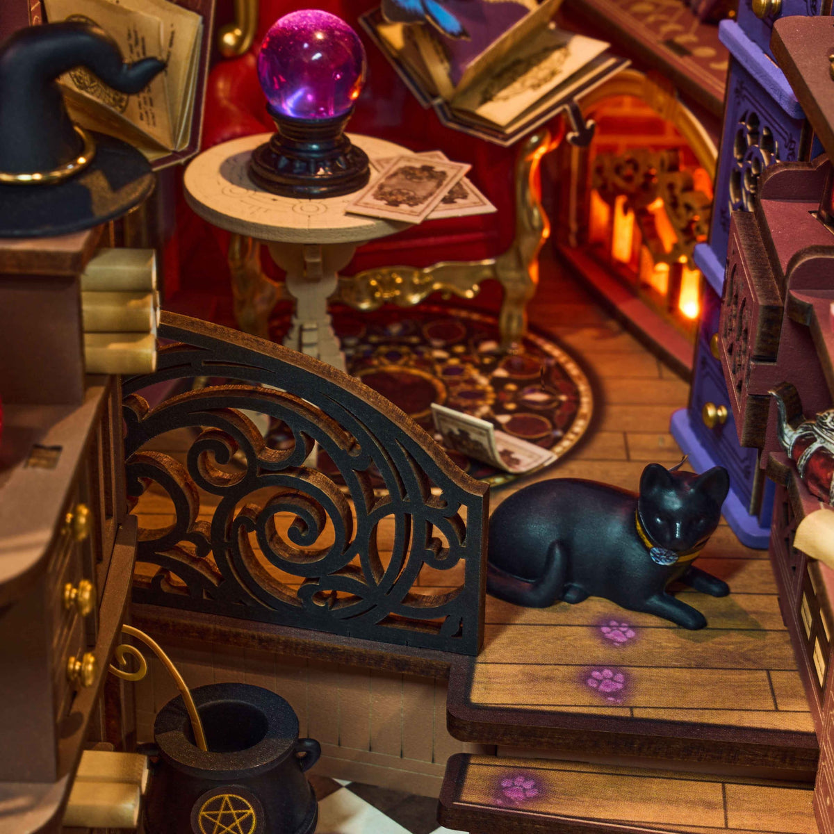 Diorama de bibliothèque de coin Rolife Magic Fantasy