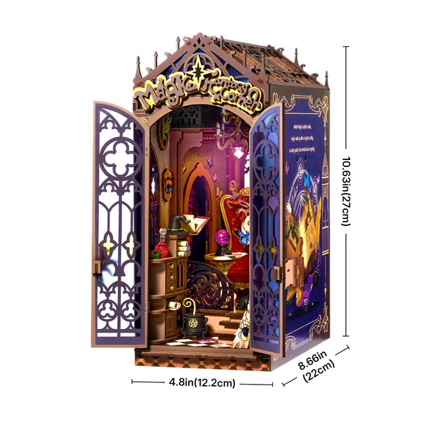 Diorama de bibliothèque de coin Rolife Magic Fantasy